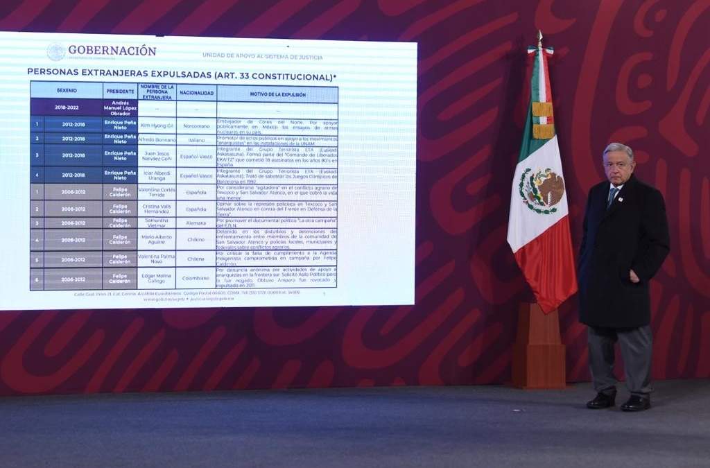 El presidente habla sobre los extranjeros expulsados del país. Conferencia matutina del 21 de diciembre de 2022