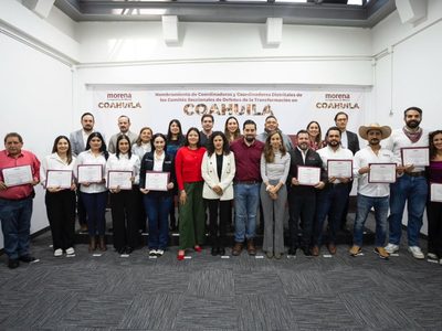 Morena designa a futuros candidatos en Coahuila para 2026