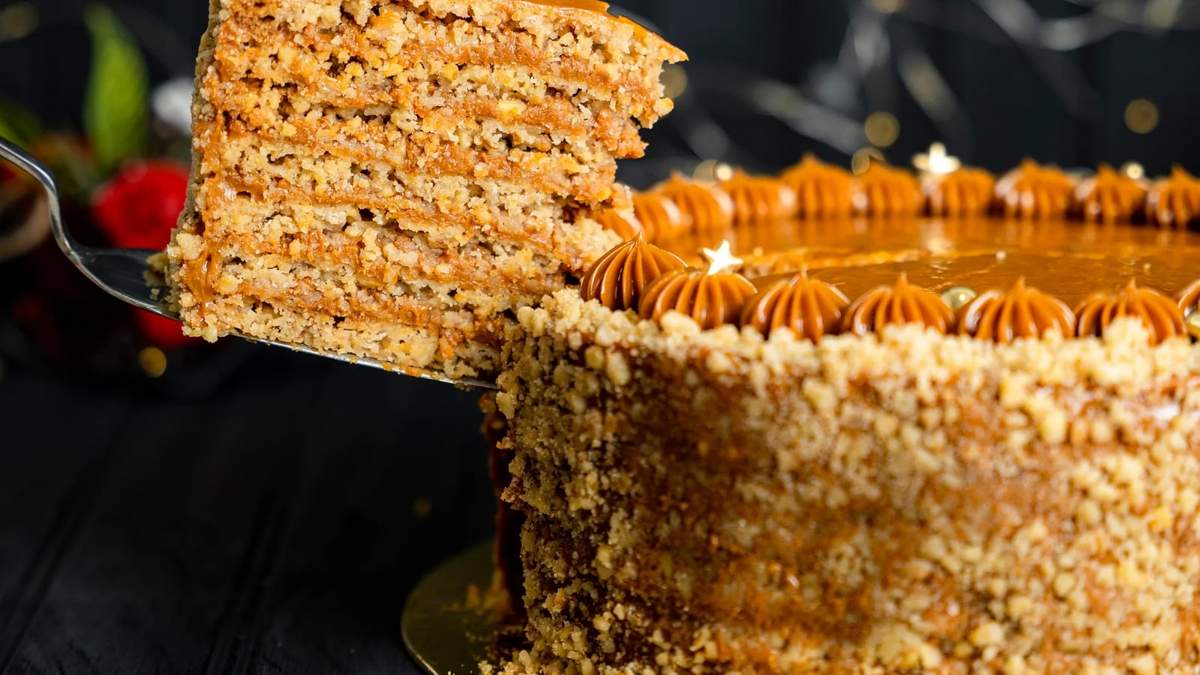 Torta de nuez y dulce de leche. Fuente: (Instagram)