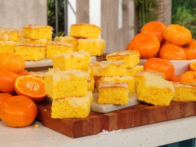 Cuadraditos de mandarina crocante: poné la pava y elevá el nivel de tus meriendas con esta recetaza que es un 10