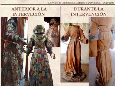 Arruinan imagen religiosa de Tepeaca tras fallida restauración; presentan denuncia ante el INAH