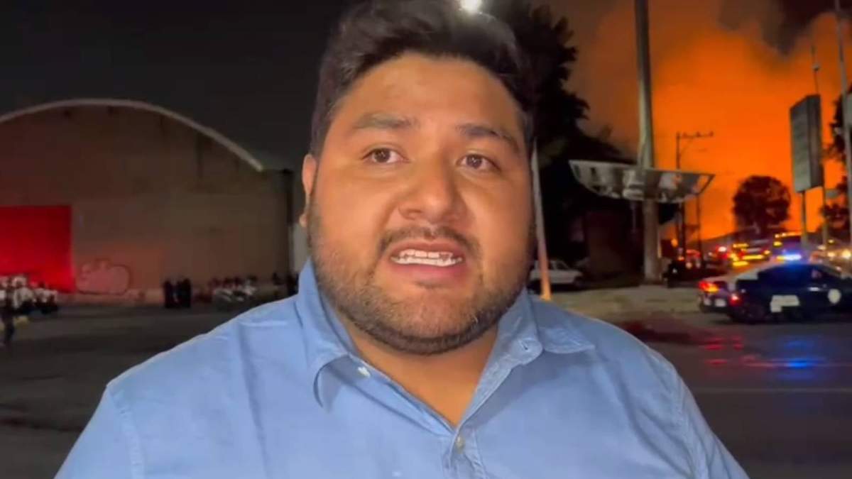 Freddy Camacho fue uno de los locatarios afectados por el incendio en una bodega de la Central de Abastos