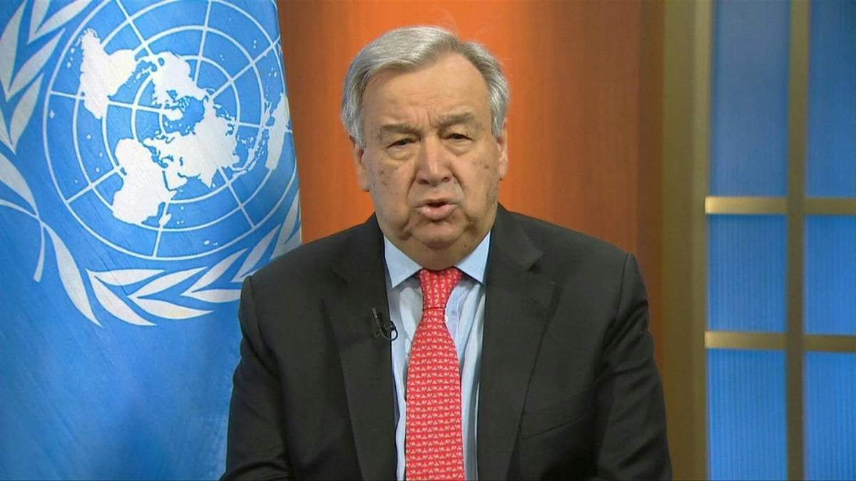 Secretario general de la ONU, Antonio Guterres. Fuente: (Twitter)