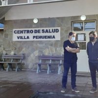 El intendente de Villa Pehuenia Moquehue recorrió obras en el Centro de Salud