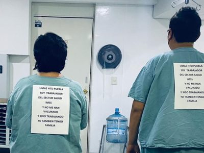 "Soy trabajador del IMSS-Puebla y no me han vacunado"