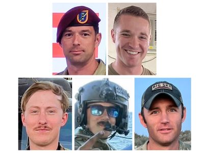 Pentágono identifica a los cinco pilotos muertos en un entrenamiento militar
