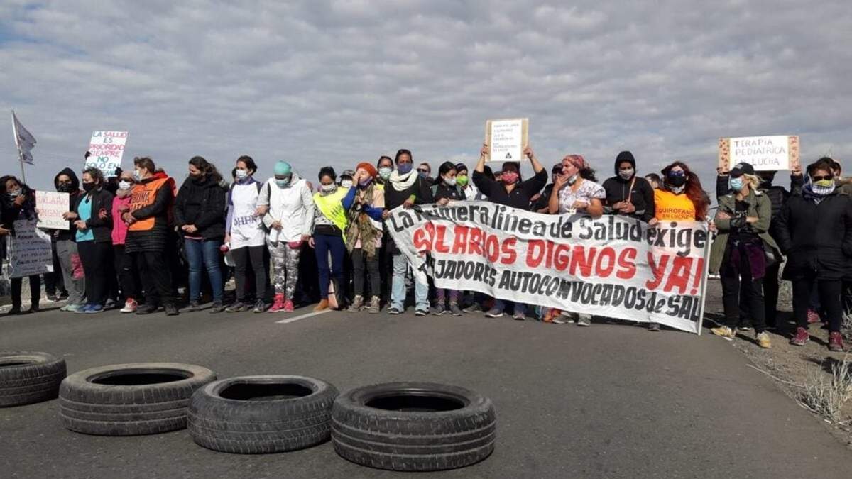 Manifestaciones en las rutas. Fuente: (Twitter)