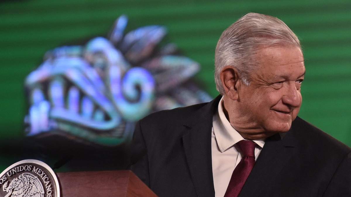 El presidente durante su conferencia matutina