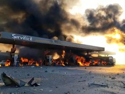 Explota gasolinera en la carretera Tula-Tlahuelilpan; hay dos muertos y cuatro heridos (Video)