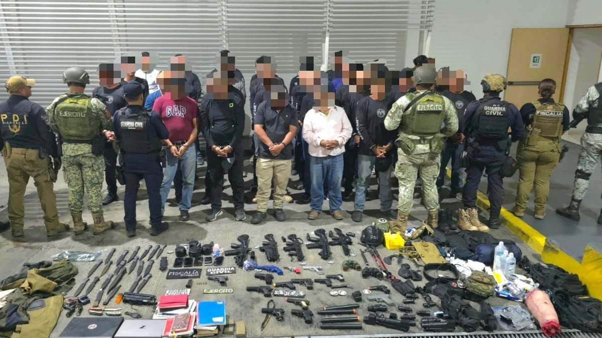 Los 38 detenidos