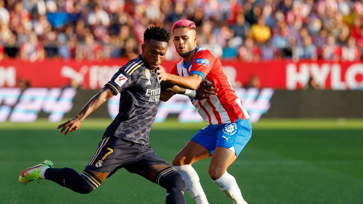 Vinicius Junior, del Real Madrid, en un partido de la liga española