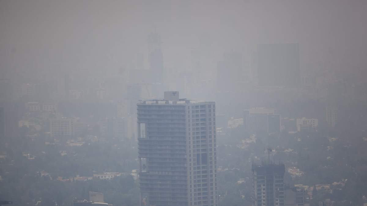 Aire contaminado en la ciudad.