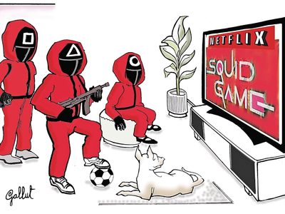 El "Calamar…" de Netflix, en casas y calles…