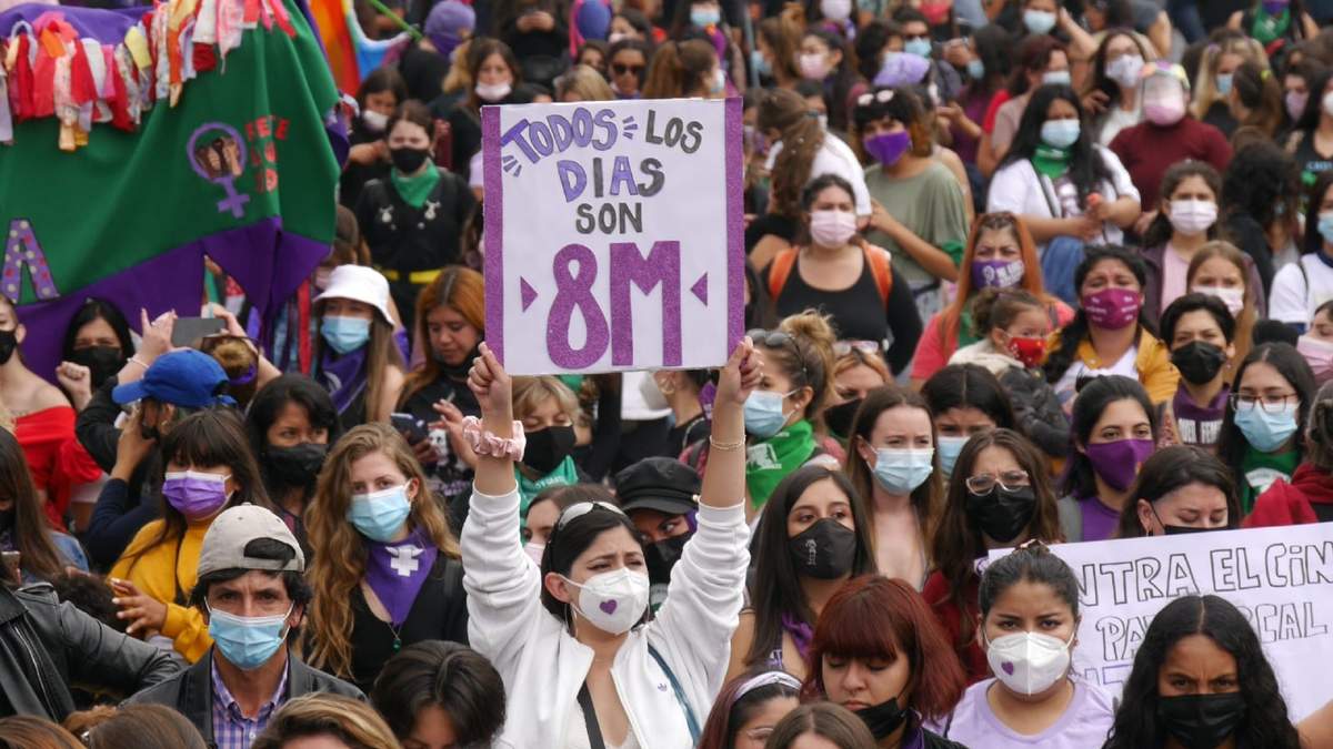 Movilización feminista. Fuente: (Twitter)