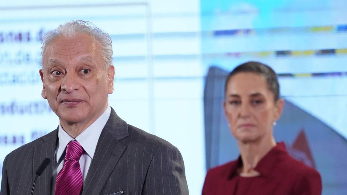Víctor Rodríguez Padilla, director de Pemex, y la presidenta Claudia Sheinbaum