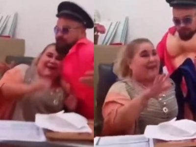 Video muestra a regidora de San Luis Potosí celebrando cumpleaños con stripper