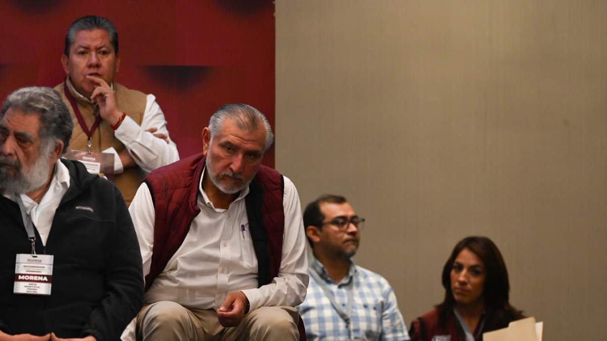 Adán Augusto López en la VIII sesión extraordinaria del Consejo Nacional de Morena, el domingo 20 de julio de 2025