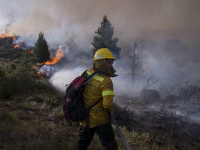 Bariloche amaneció con cenizas debido al incendio en los lagos Steffen y Martín