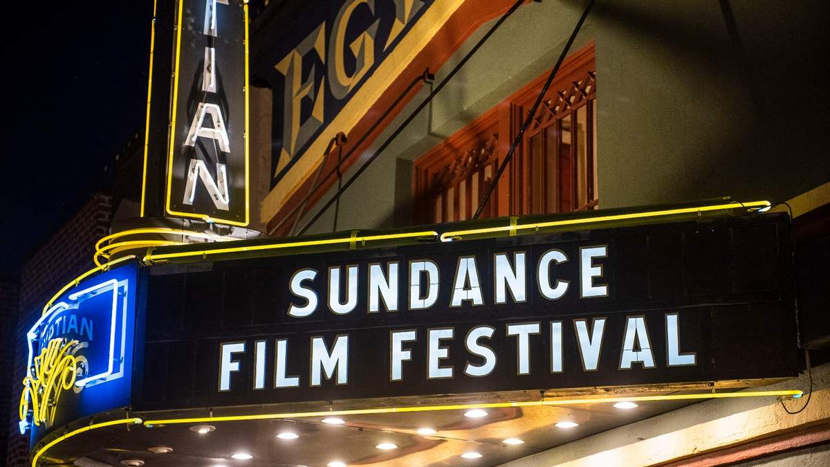 Marquesina del Teatro Egipcio en el Festival de Cine de Sundance en 2020
