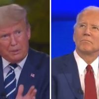 Un Trump evasivo y un Biden titubeante, el marco de la pelea por el rating en foro simultáneo