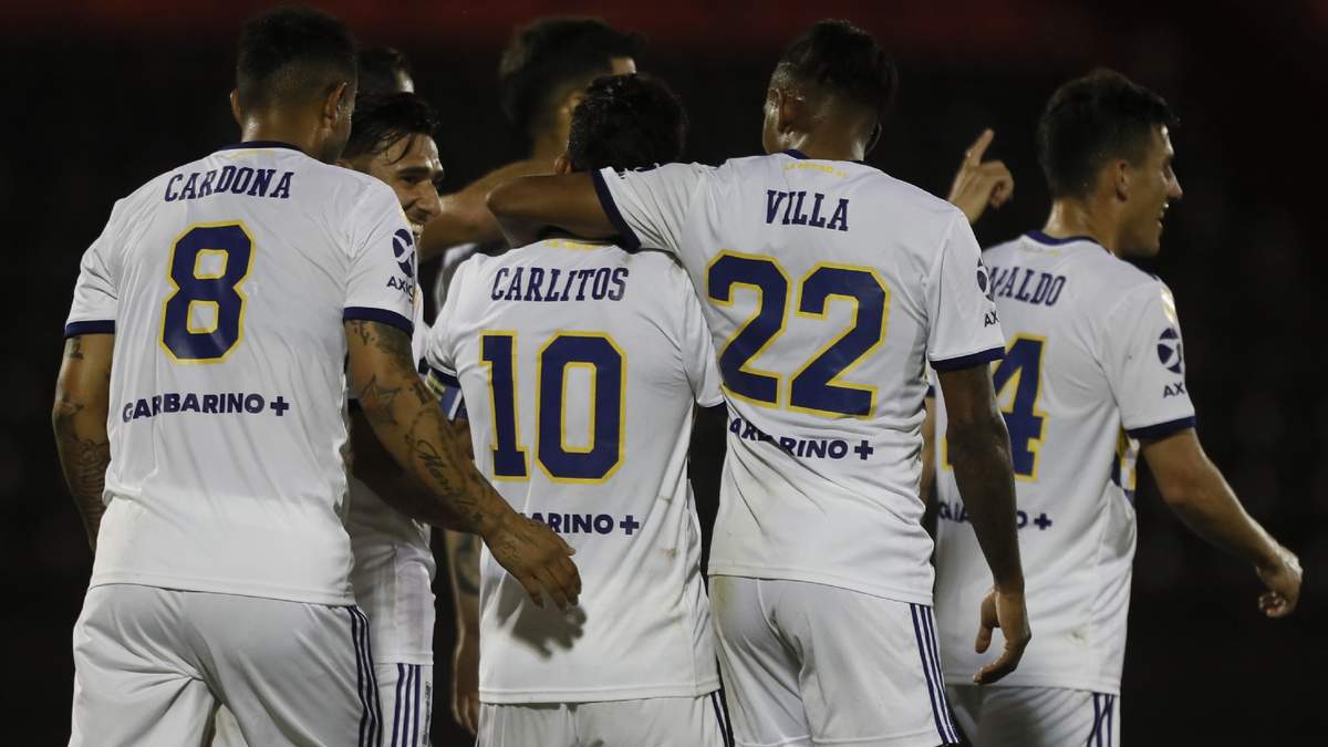 Festeja Boca. Fuente: (Instagram)
