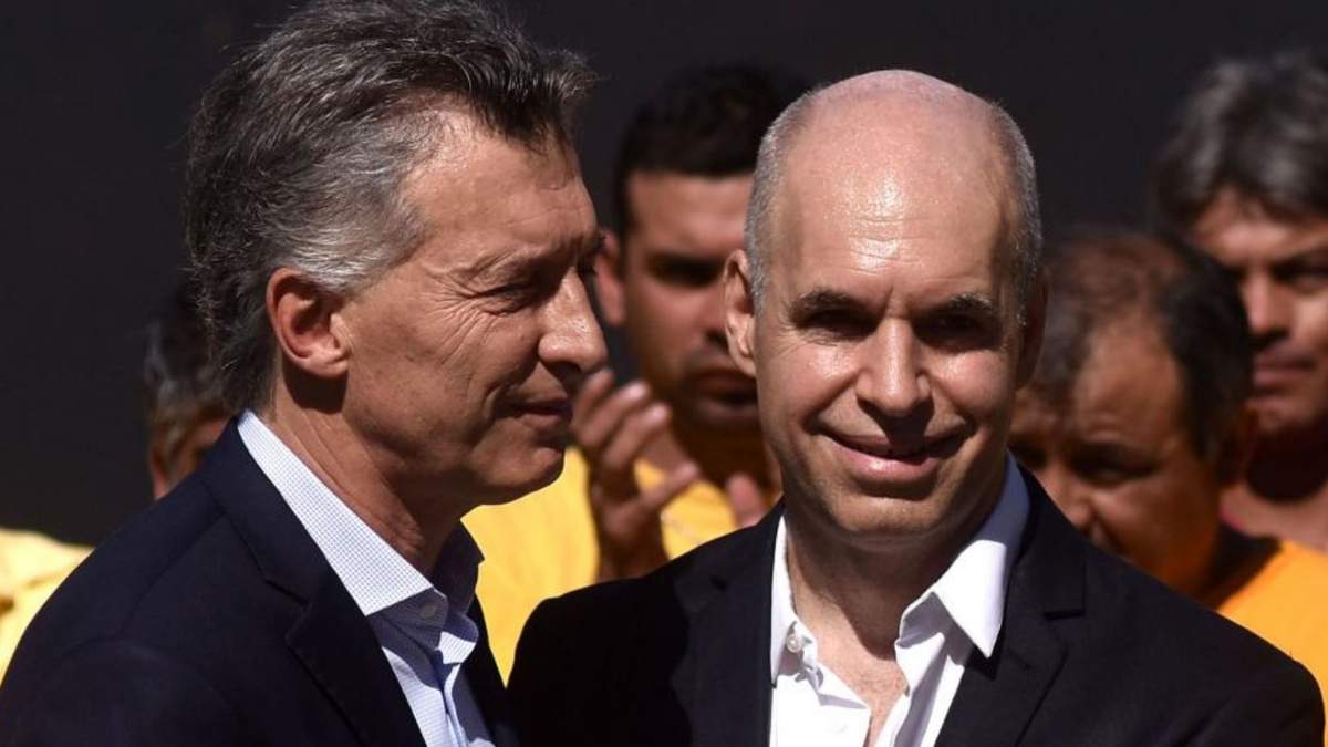 Mauricio Macri junto a Horacio Rodríguez Larreta. Fuente: (Twitter)