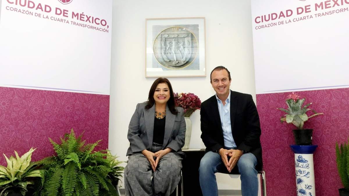 Clara Brugada y Carlos Orvañanos