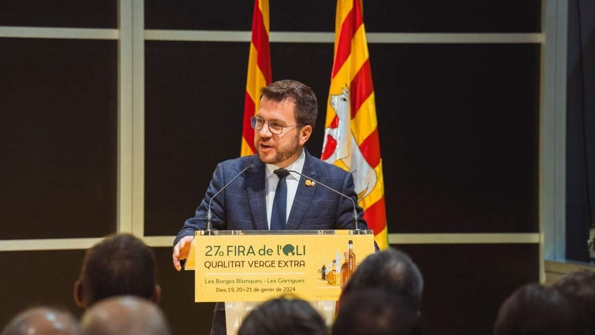 Pere Aragonés, presidente de la Generalitat de Cataluña