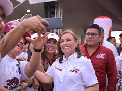 Acusan a Rocío Nahle de usar una camioneta robada en su campaña