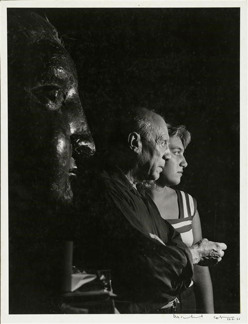 Pablo Picasso y su hija Maya Ruiz-Picasso