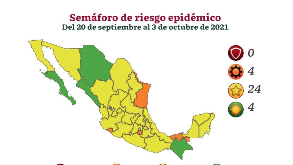 Ningún estado aparece en riesgo máximo