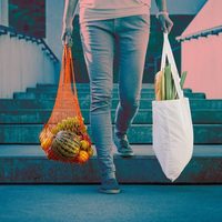 Bolsas de la compra recicladas: cómo convertirlas en un práctico organizador para el baño o el placard