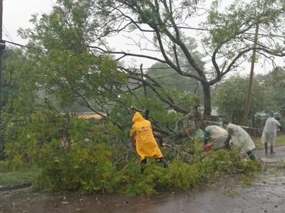 Temporal en Misiones: lluvias intensas y viento dejaron heridos y casas dañadas