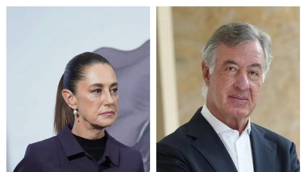 La presidenta Claudia Sheinbaum y el empresario mexicano, Fernando Chico Pardo