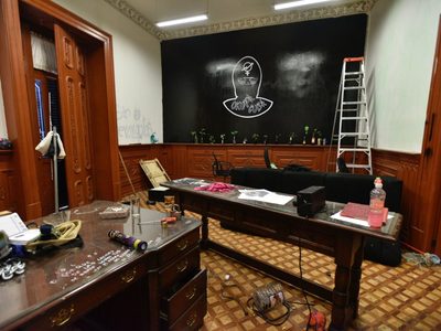 La CNDH denuncia la desaparición de expedientes en edificio tomado por feministas