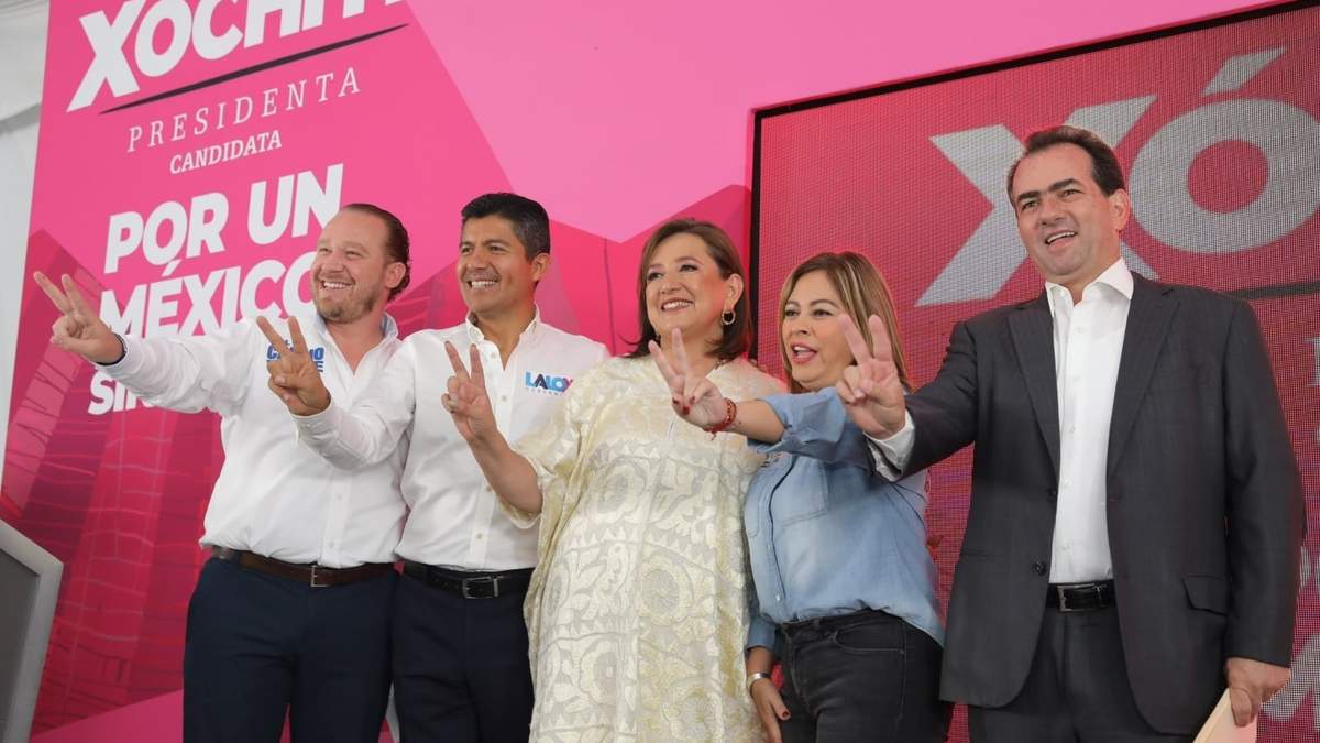 Santiago Taboada, Eduardo Rivera, Xóchitl Gálvez, Lucy Meza y José Yunes