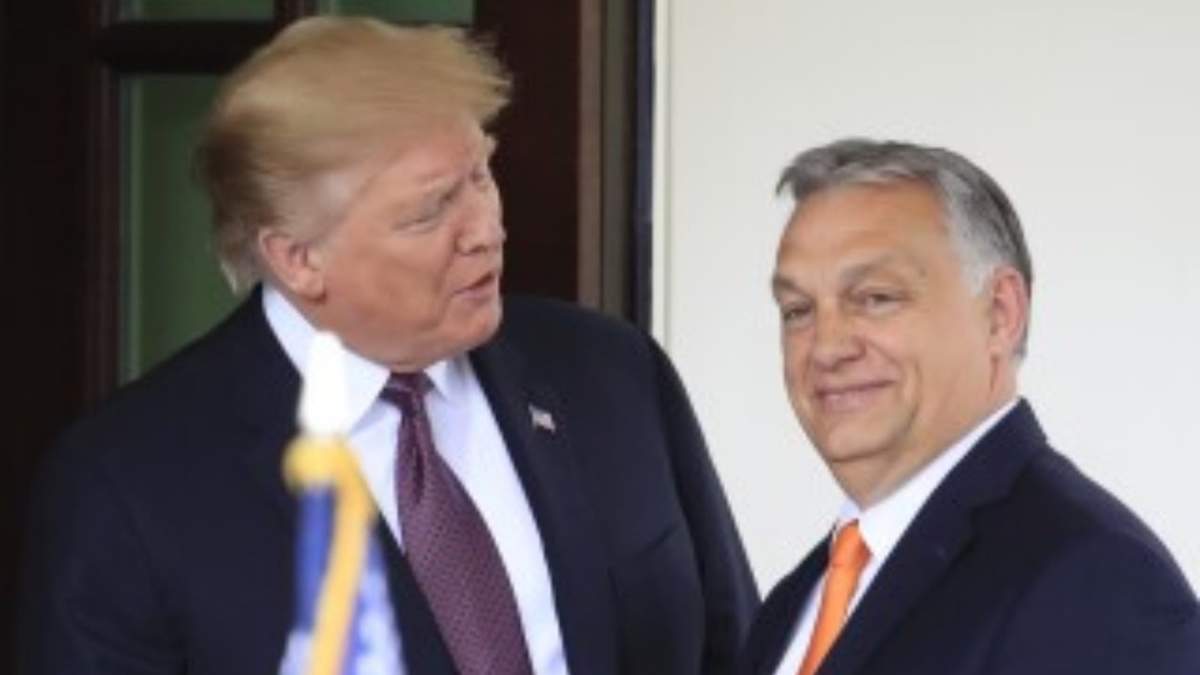 El entonces presidente Donald Trump recibe al primer ministro, Viktor Orbán a la Casa Blanca en Washington, el 13 de mayo de 2019