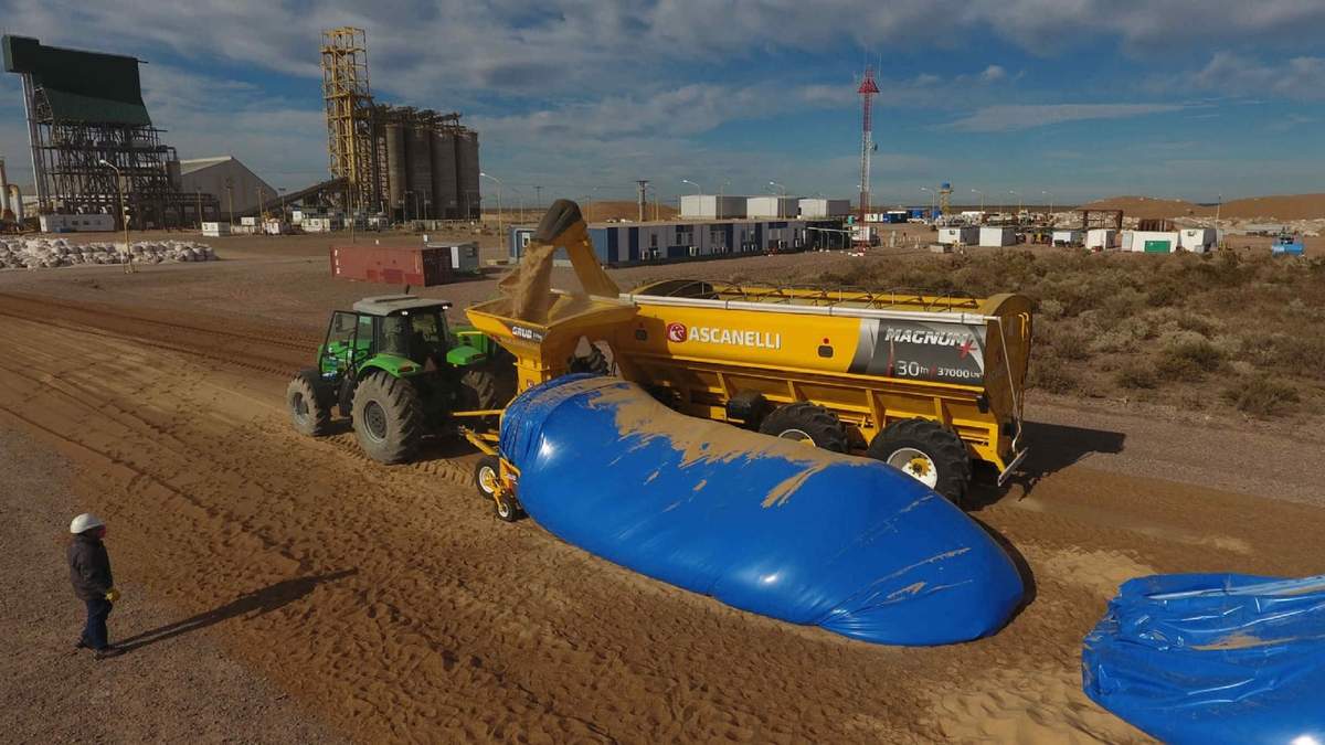 Planta de arena de YPF (Fuente: Twitter)