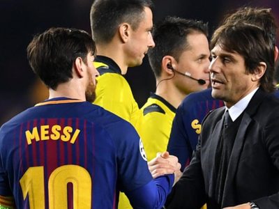 Antonio Conte le cerró la puerta a una posible llegada de Messi al Inter