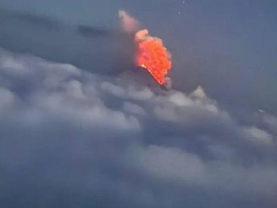 Tras el fuerte terremoto en Rusia, un volcán entró en erupción