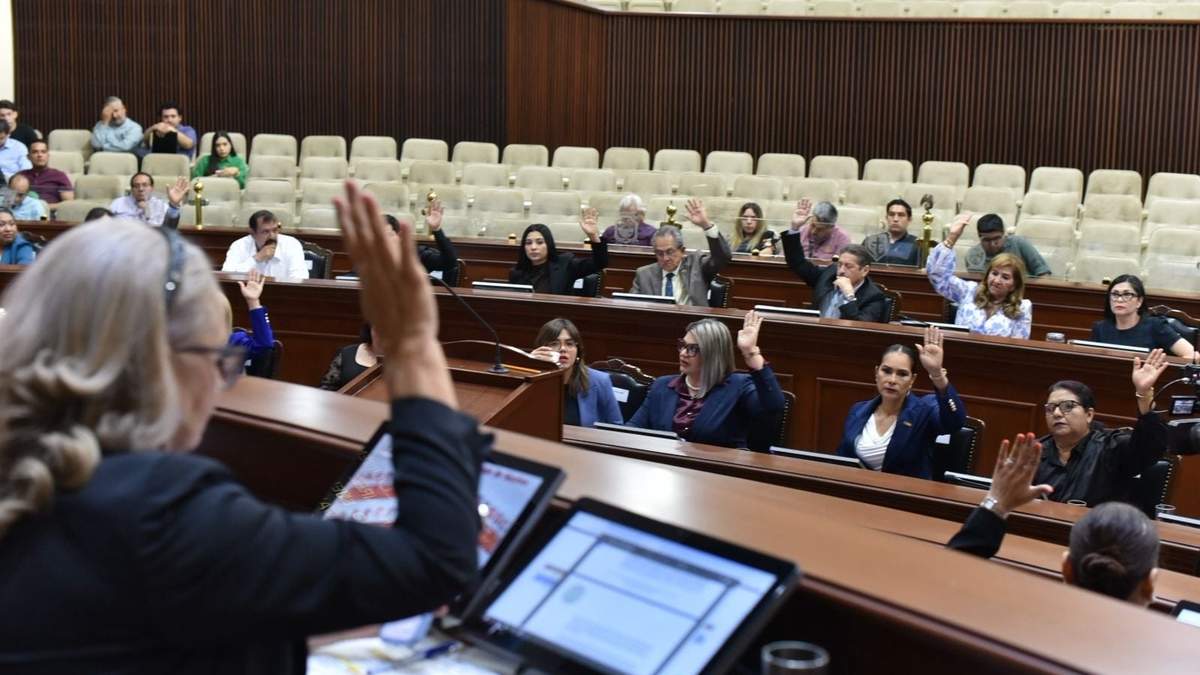Votación en el Congreso del estado de Sinaloa