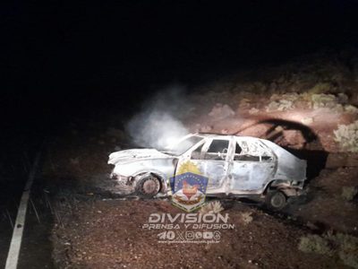 Chocó en la ruta 17 y murió calcinado dentro del auto
