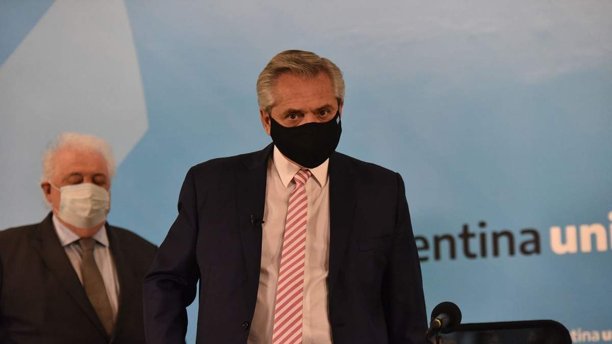 Alberto Fernández junto a Ginés González García. Fuente: (Twitter)