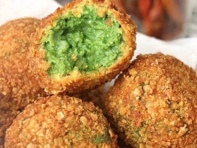Croquetas garbanzo y espinaca, tan cremosas y sabrosas que nadie va a saber de qué son