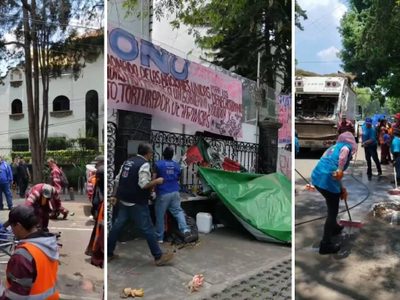 Retiran campamento frente a oficinas de la ONU; denunciaba caso de abuso sexual contra una menor