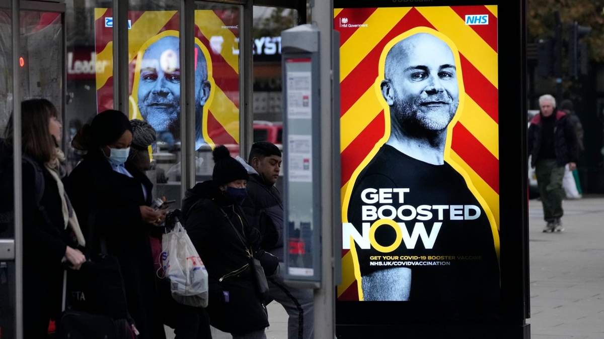 Campaña de refuerzo de la vacuna en Londres debido a la variante Ómicron. Fuente: (Twitter)