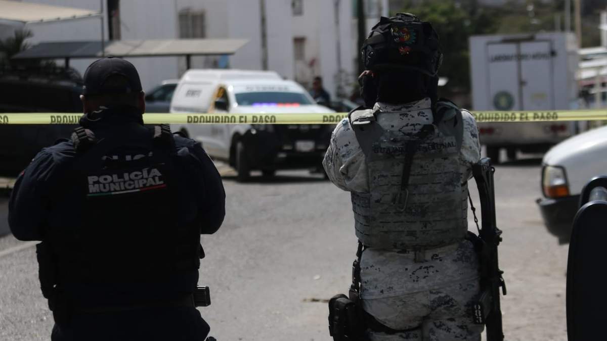 Escena del crímen en Chilpancingo