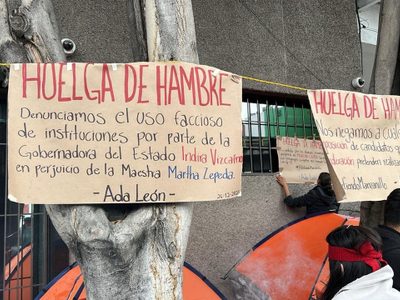 Morenistas hacen huelga de hambre; denuncian intromisión de la gobernadora en candidaturas