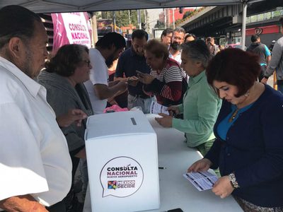 En la consulta sobre el NAIM, posibles los votos dobles…o más