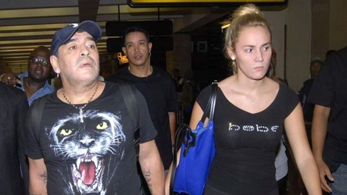 Maradona y Rocío Oliva. Fuente: (Instagram)